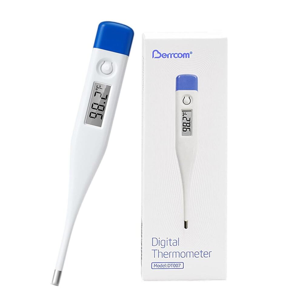🔥Berrcom Digital Thermometer for Adults and Kids Oral DT-007 White & Blue NWT🔥